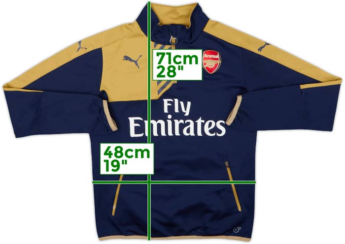 2015-16 Arsenal Puma 1/4 Zip Drill Top - 6/10 - (M)