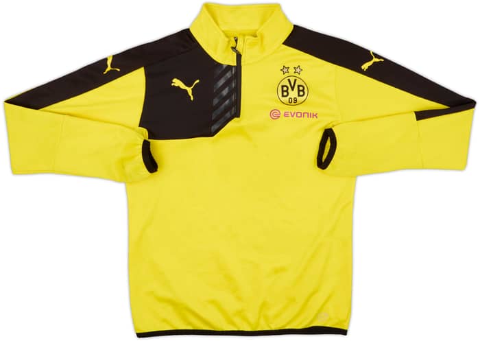 2015-16 Borussia Dortmund Puma 1/4 Zip Drill Top - 8/10 - (S)