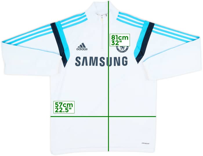 2014-15 Chelsea adidas 1/4 Zip Drill Top - 6/10 - (L)