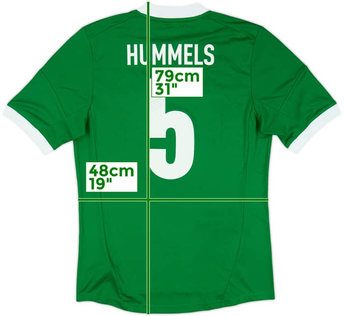 2012-13 Germany Away Shirt Hummels #5 - 8/10 - (M)