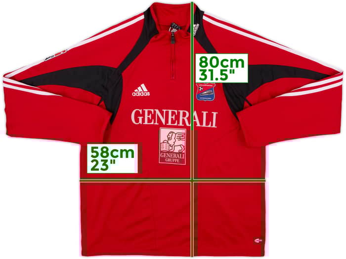 2004-05 Unterhaching adidas 1/4 Zip Sweat Top - 8/10 - (XXL)