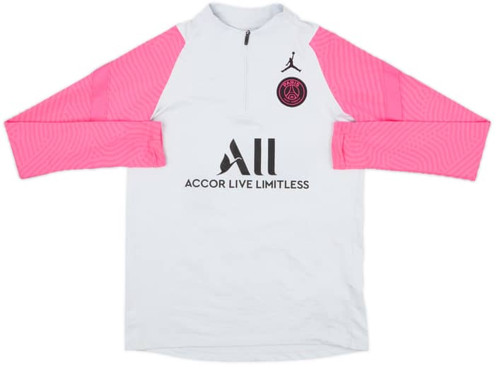 2021-22 Paris Saint-Germain Jordan/Nike Drill Top - 8/10 - (XL.Boys)
