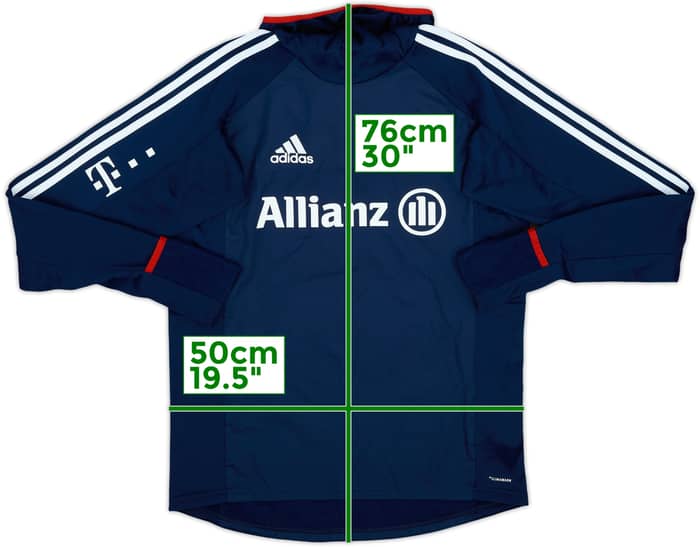 2021-22 Bayern Munich adidas Drill Top - 9/10 - (S)