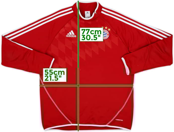 2013-14 Bayern Munich adidas 1/4 Zip Drill Top - 6/10 - (L/XL)