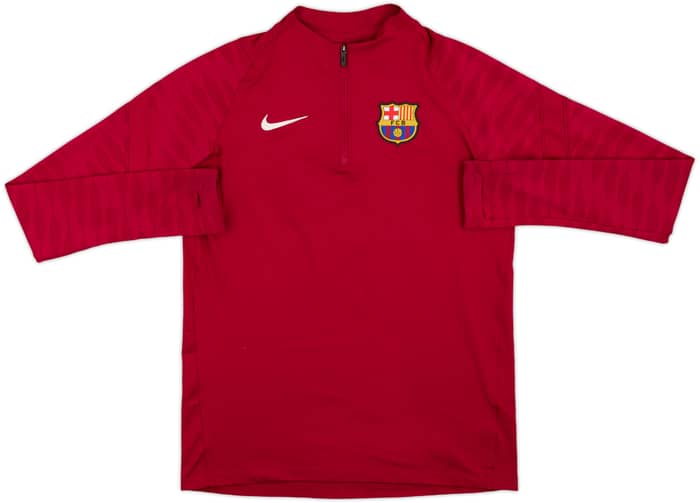 2021-22 Barcelona Nike 1/4 Zip Drill Top - 7/10 - (XL.Boys)