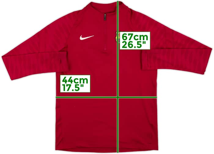 2021-22 Barcelona Nike 1/4 Zip Drill Top - 7/10 - (XL.Boys)