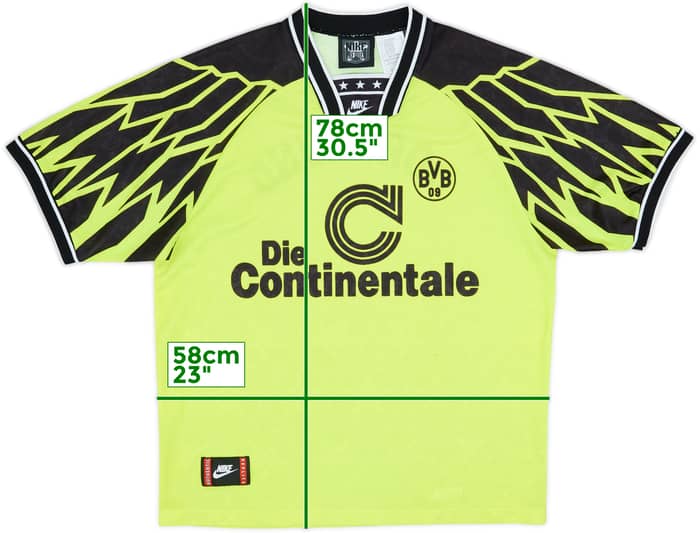 1994-95 Borussia Dortmund Home Shirt - 7/10 - (XL)