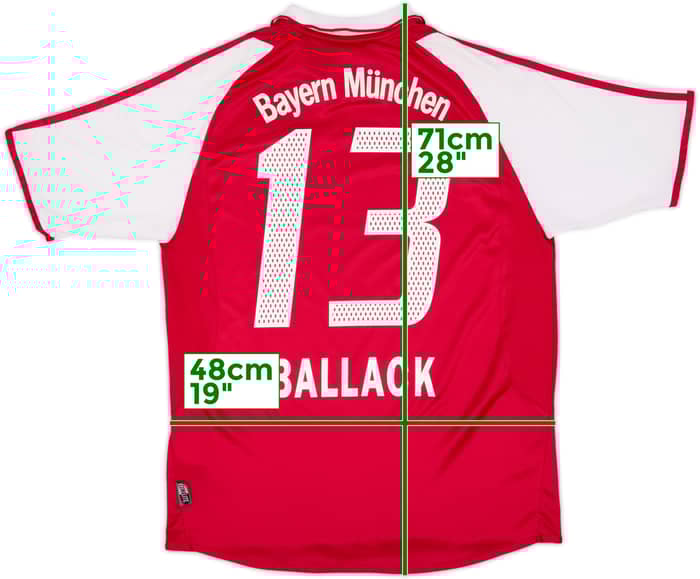 2003-04 Bayern Munich Home Shirt Ballack #13 - 7/10 - (XL.Boys)