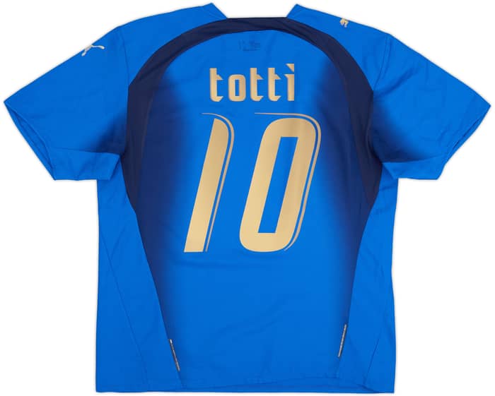 2006 Italy Home Shirt Totti #10 - 6/10 - (L)