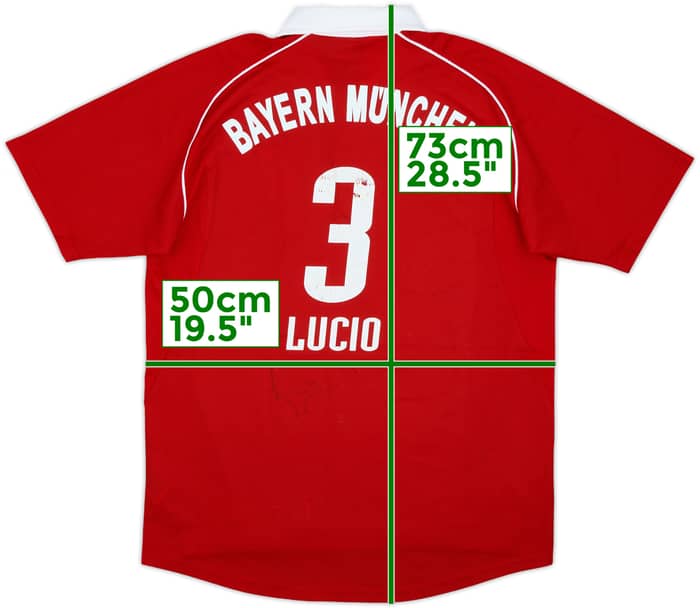 2005-06 Bayern Munich Home Shirt Lucio #3 - 5/10 - (XL.Boys)
