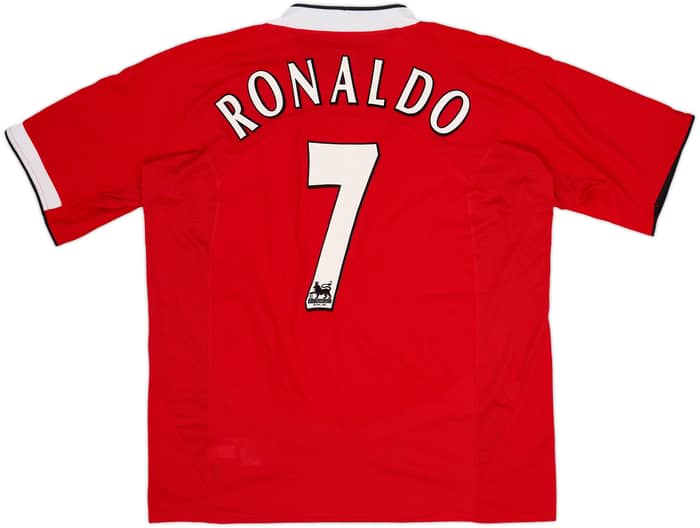 2004-06 Manchester United Home Shirt Ronaldo #7 - 8/10 - (XL)