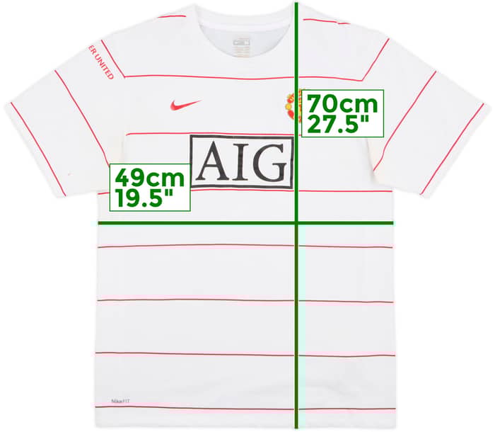 2008-09 Manchester United Nike Training Shirt - 7/10 - (M)