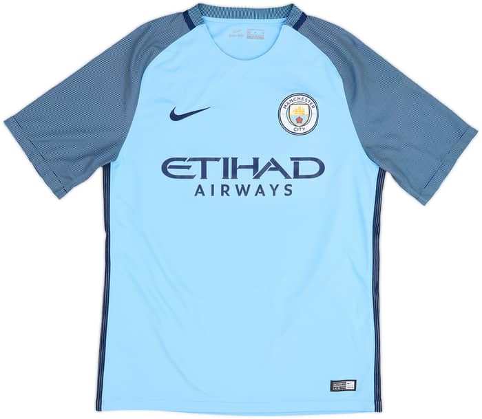 2016-17 Manchester City Home Shirt Toure Yaya #42 - 9/10 - (M)