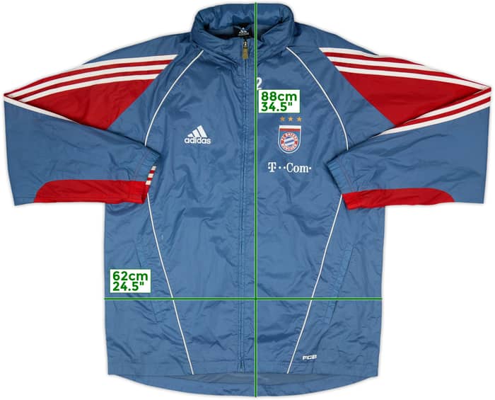 2005-06 Bayern Munich Player Issue adidas Hooded Rain Jacket #2 - 7/10 - (M/L)