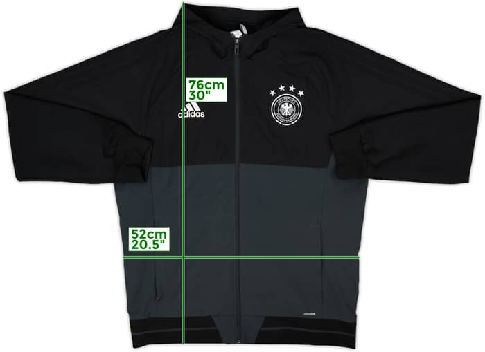 2016-17 Germany adidas Hooded Track Jacket - 9/10 - (L)