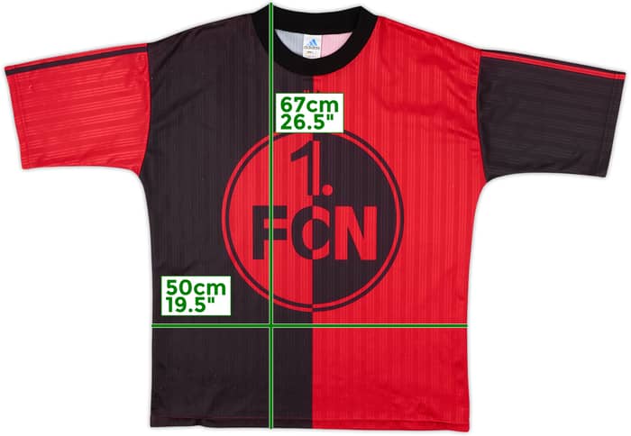 1996-97 Nurnberg adidas Training Shir - 8/10 - (M)