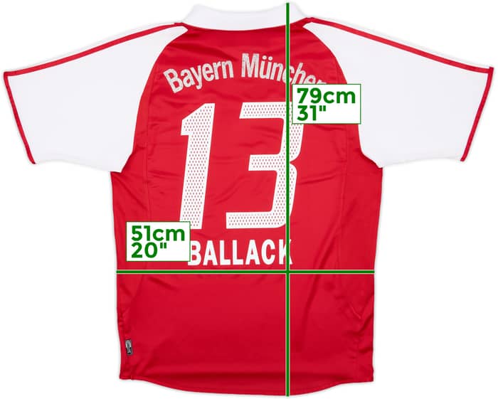 2003-04 Bayern Munich Home Shirt Ballack #13 - 5/10 - (L)