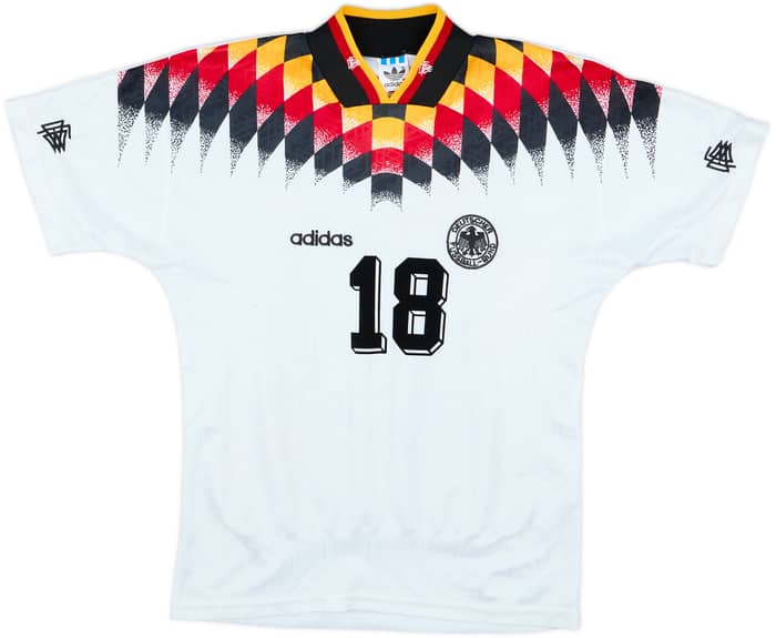 1994-96 Germany Home Shirt Klinsmann #18 - 6/10 - (XS)