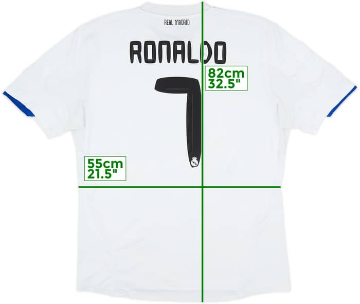 2010-11 Real Madrid Home Shirt Ronaldo #7 - 6/10 - (XL)