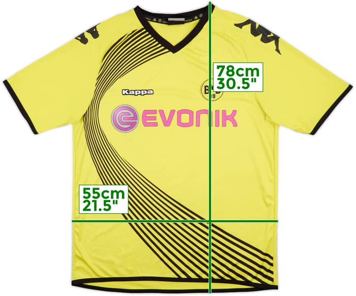 2011-12 Borussia Dortmund European Home Shirt - 7/10 - (XL)