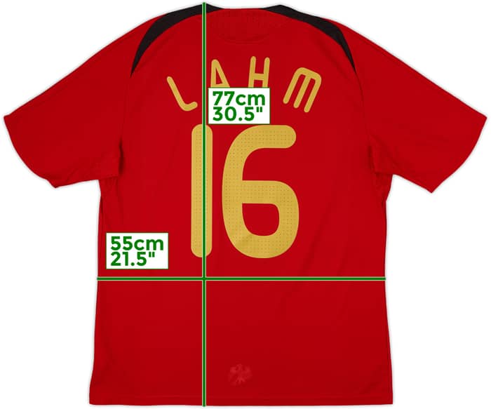 2008-09 Germany Away Shirt Lahm #16 - 8/10 - (XL)