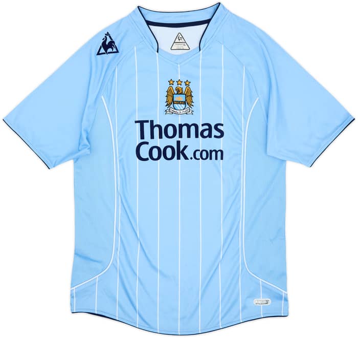 2007-08 Manchester City Home Shirt Richards #2 - 9/10 - (M)