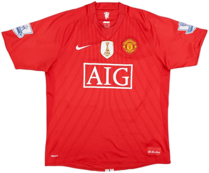 Camiseta de local del Manchester United 2007-09 Nani #17 - 5/10 - (L)