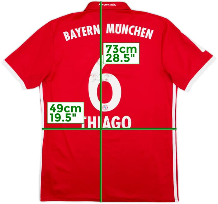 2016-17 Bayern Munich Home Shirt Thiago #6 - 6/10 - (M)