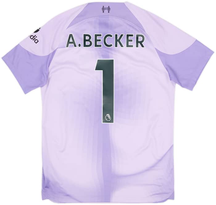 2022-23 Liverpool GK S/S Shirt A.Becker #1 - 9/10 - (S)