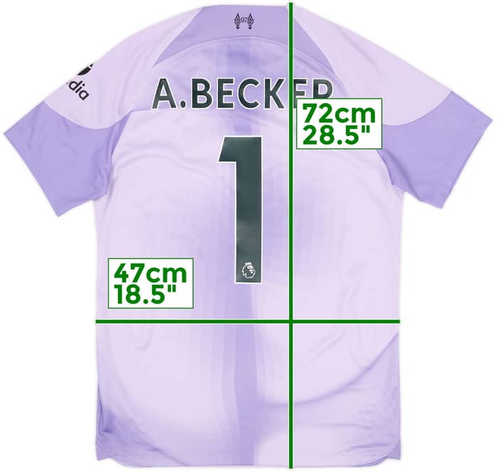 2022-23 Liverpool GK S/S Shirt A.Becker #1 - 9/10 - (S)