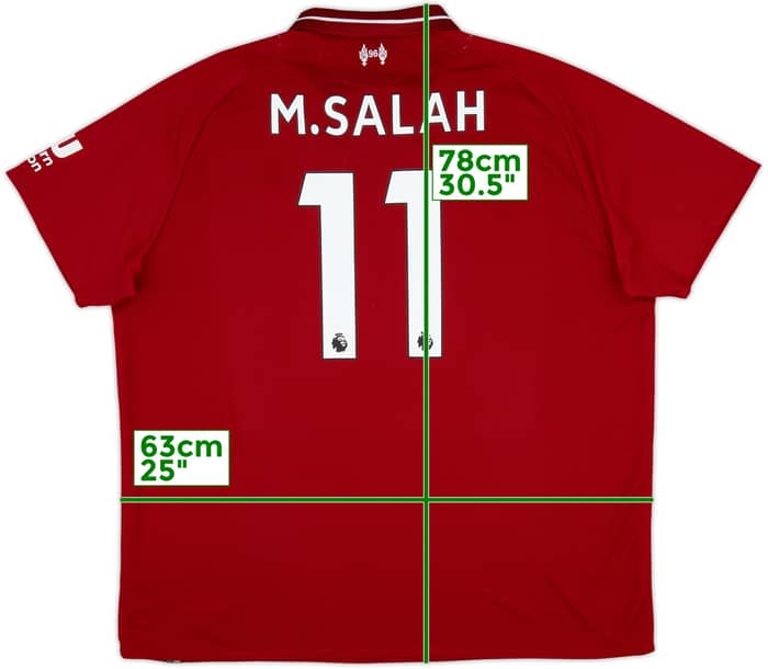 2018-19 Liverpool Home Shirt M.Salah #11 - 6/10 - (XXL)