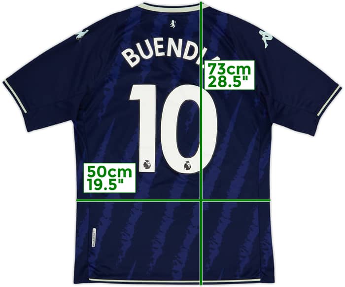 2021-22 Aston Villa Third Shirt Buendia #10 - 7/10 - (L)