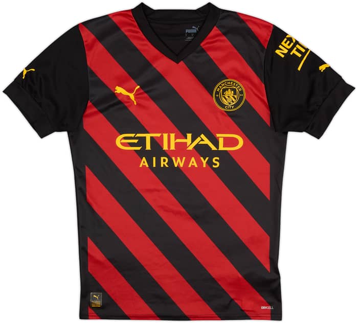2022-23 Manchester City Away Shirt Haaland #9 - 9/10 - (S)