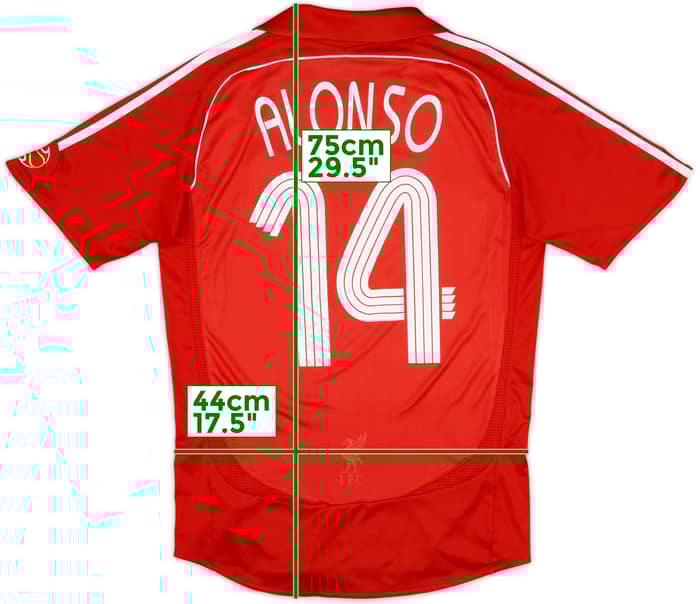 2006-08 Liverpool Local Camiseta Alonso #14 - 7/10 - (S)