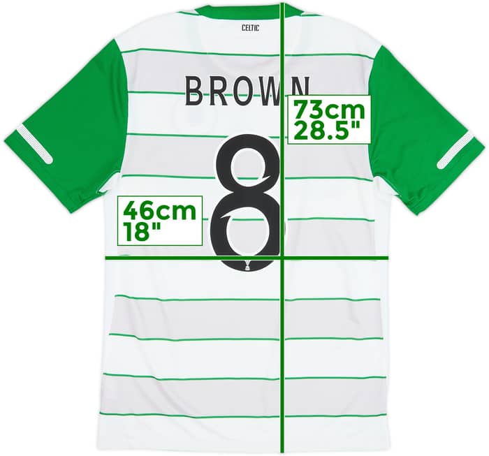 Camiseta de visitante del Celtic 2011-12 Marrón #8 - 9/10 - (S)