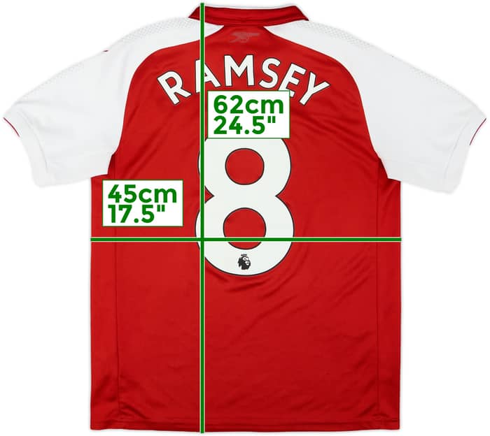 2017-18 Arsenal Home Shirt Ramsey #8 - 7/10 - (L.Boys)