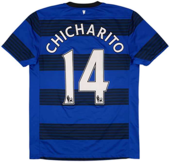 Camiseta de visitante del Manchester United 2011-13 Chicharito #14 - 4/10 - (M)