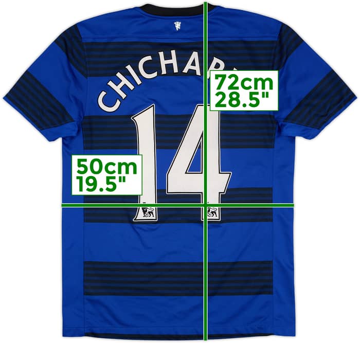 Camiseta de visitante del Manchester United 2011-13 Chicharito #14 - 4/10 - (M)