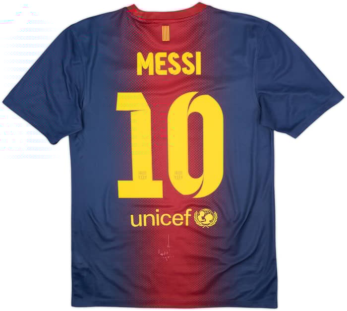 2012-13 Barcelona Basic Home Shirt Messi #10 - 7/10 - (S)