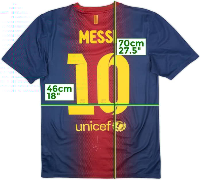 2012-13 Barcelona Basic Home Shirt Messi #10 - 7/10 - (S)