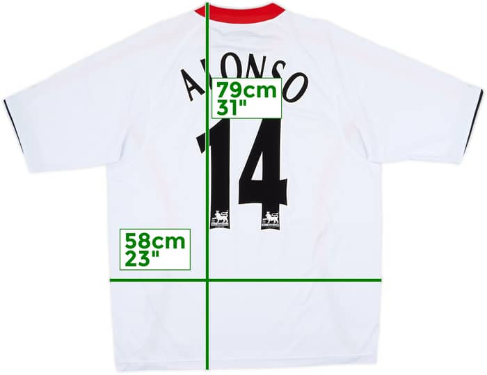 2005-06 Liverpool Away Shirt Alonso #14 - 7/10 - (L)