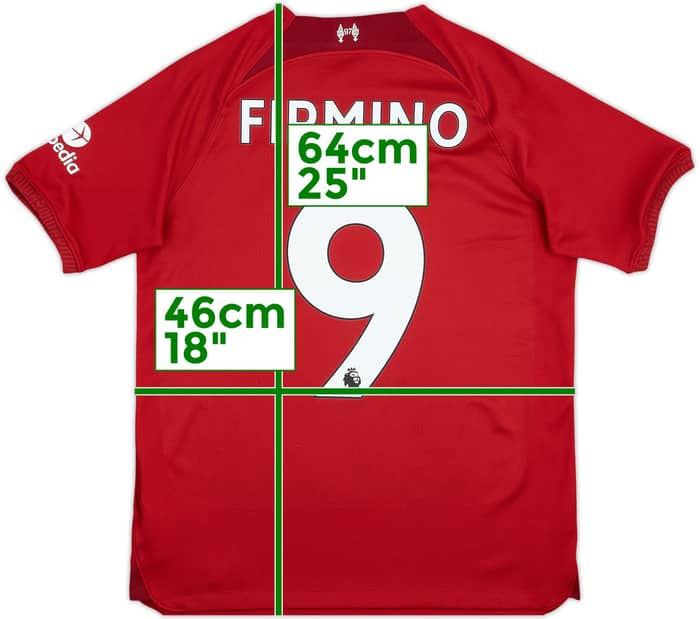 2022-23 Liverpool Home Shirt Firmino #9 - 10/10 - (XL.Boys)