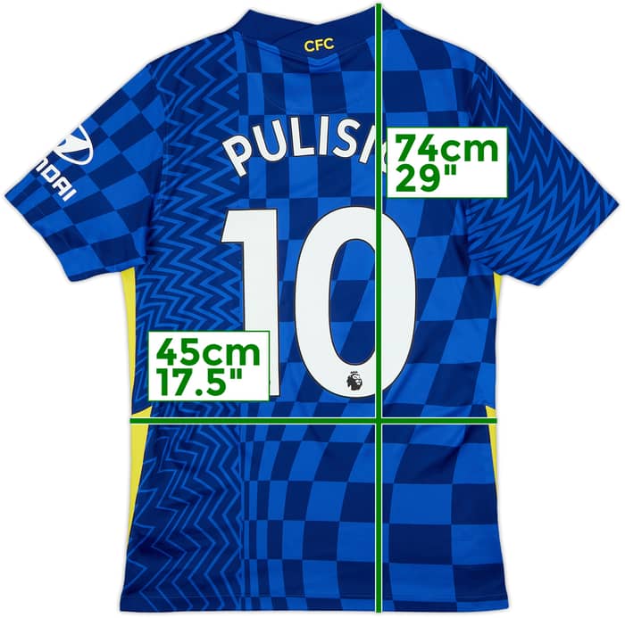 2021-22 Chelsea Home Shirt Pulisic #10 - 9/10 - (S)