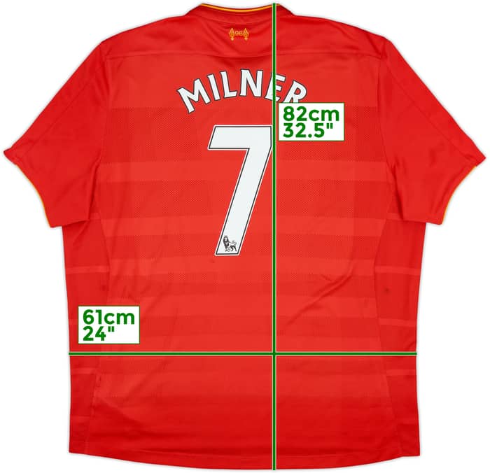 2016-17 Liverpool Home Shirt Milner #7 - 7/10 - (XXL)