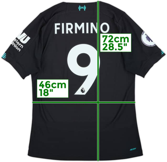 2019-20 Liverpool Authentic Third Shirt Firmino #9 - 9/10 - (M)