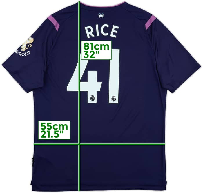 2019-20 West Ham Third Shirt Rice #41 - 10/10 - (XL)