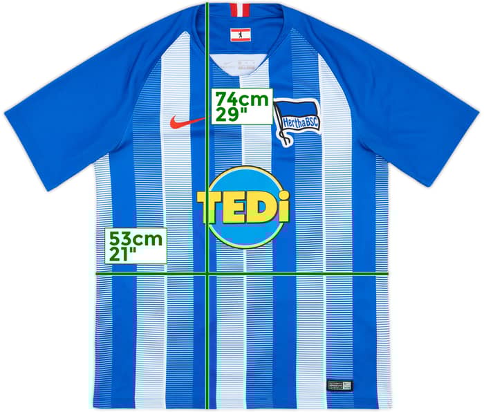 2018-19 Hertha Berlin Home Shirt - 9/10 - (M)