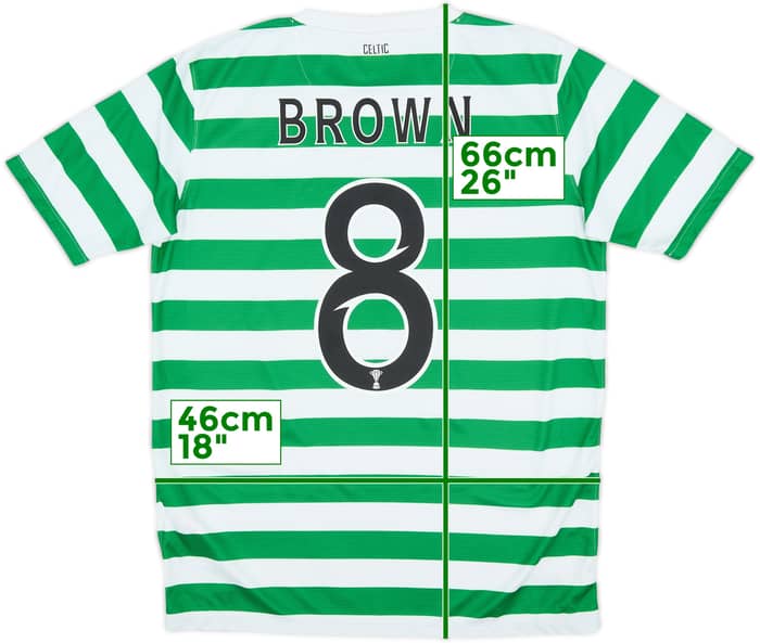 2012-13 Celtic '125th Anniversary' Home Shirt Brown #8 - 8/10 - (XL.Boys)
