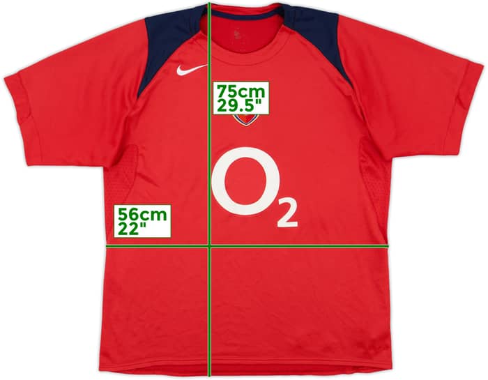 2005-06 Arsenal Nike Training Shirt - 7/10 - (L)
