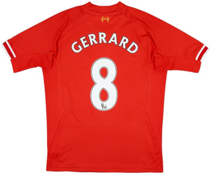 2013-14 Liverpool Home Shirt Gerrard #8 - 6/10 - (M)